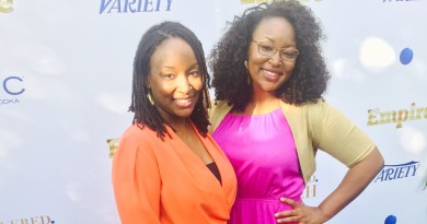 Twin staff writers JaSheika (left) & JaNeika James (right) on Fox show, Empire
