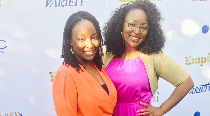 Twin staff writers JaSheika (left) & JaNeika James (right) on Fox show, Empire